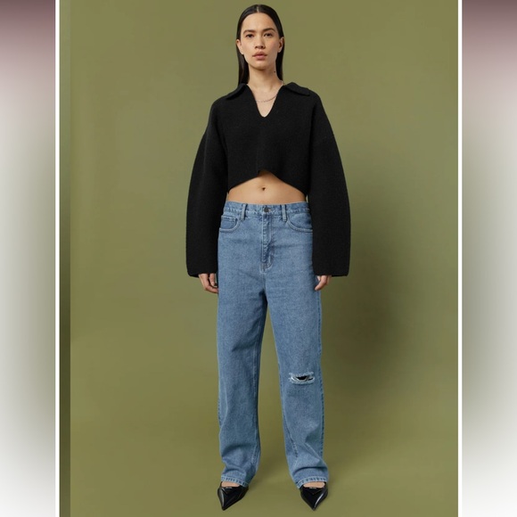 Oak + Fort Collared Sweater - Picture 3 of 8